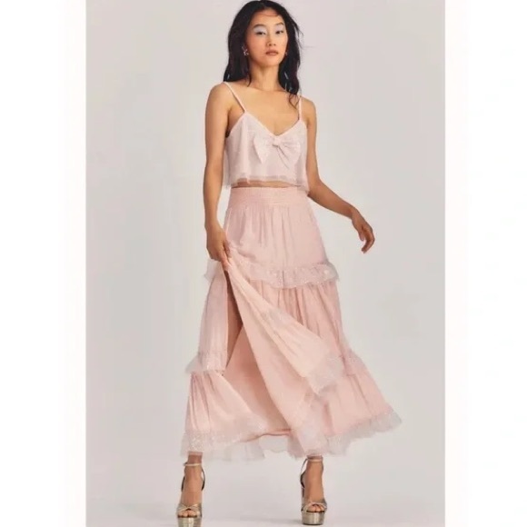 LoveShackFancy Dresses & Skirts - LoveShackFancy mirella midi skirt